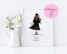 Diploma and Dreams - Personalized Graduation Art Print