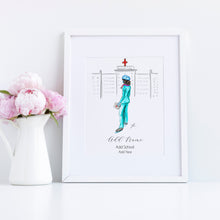 The Nurse Personalized Art Print - Classic Silhouette