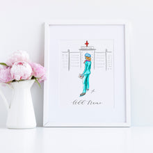 The Nurse Personalized Art Print - Classic Silhouette