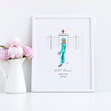 The Nurse Personalized Art Print - Classic Silhouette