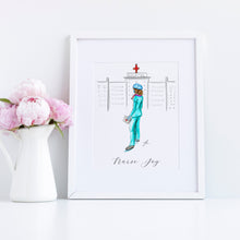 The Nurse Personalized Art Print - Classic Silhouette