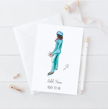 The Nurse Personalized Card - Classic Silhouette