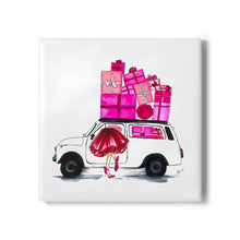Pink and Presents Coaster