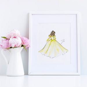 The Princess and the Rose Art Print
