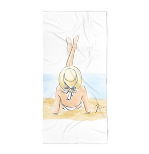 Feet Up (Light) Beach Towel