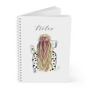 Bows and Books Soft Cover Notebook