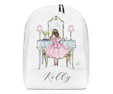 Customizable Light Blue Vanity Backpack