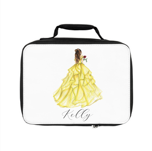 Customizable Belle in Yellow Lunch Bag