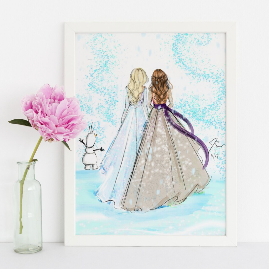 Ice Princesses Art Print