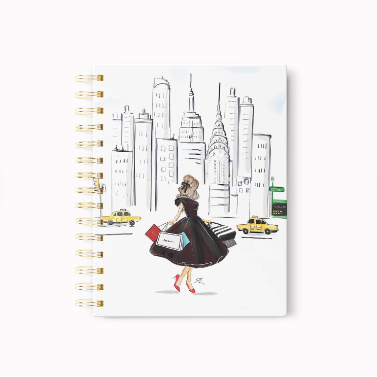 Personalized Hardcover Notebook: The NYC Shopper – Melsy's Illustrations