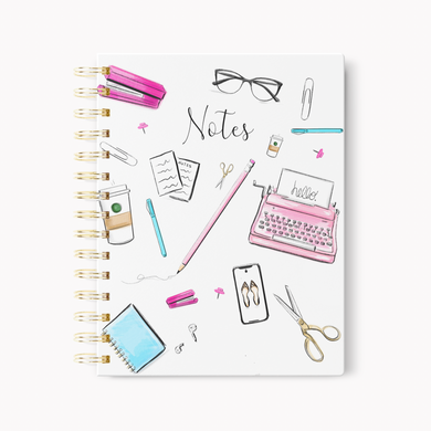 Office Supplies Hardcover Notebook