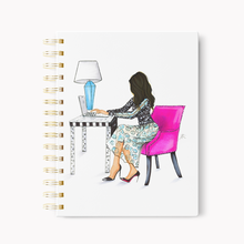 Personalized Hardcover Notebook: The Pink Chair
