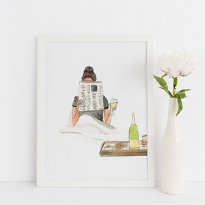 Wine Down Art Print