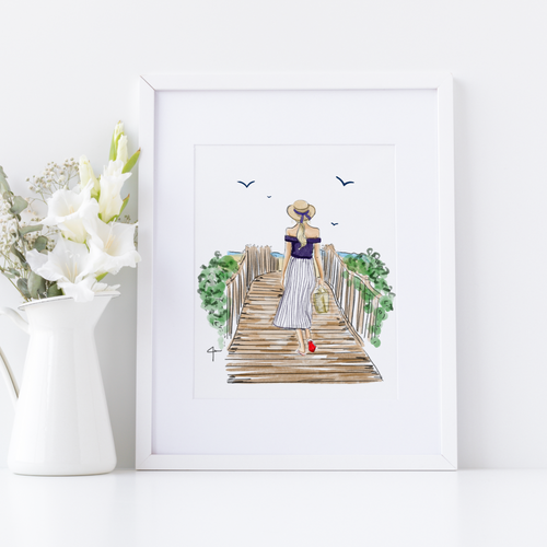 Ms. Americana Art Print