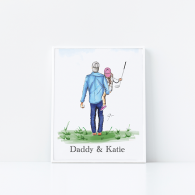 Semi-Custom My Golfing Buddy - Daughter Art Print