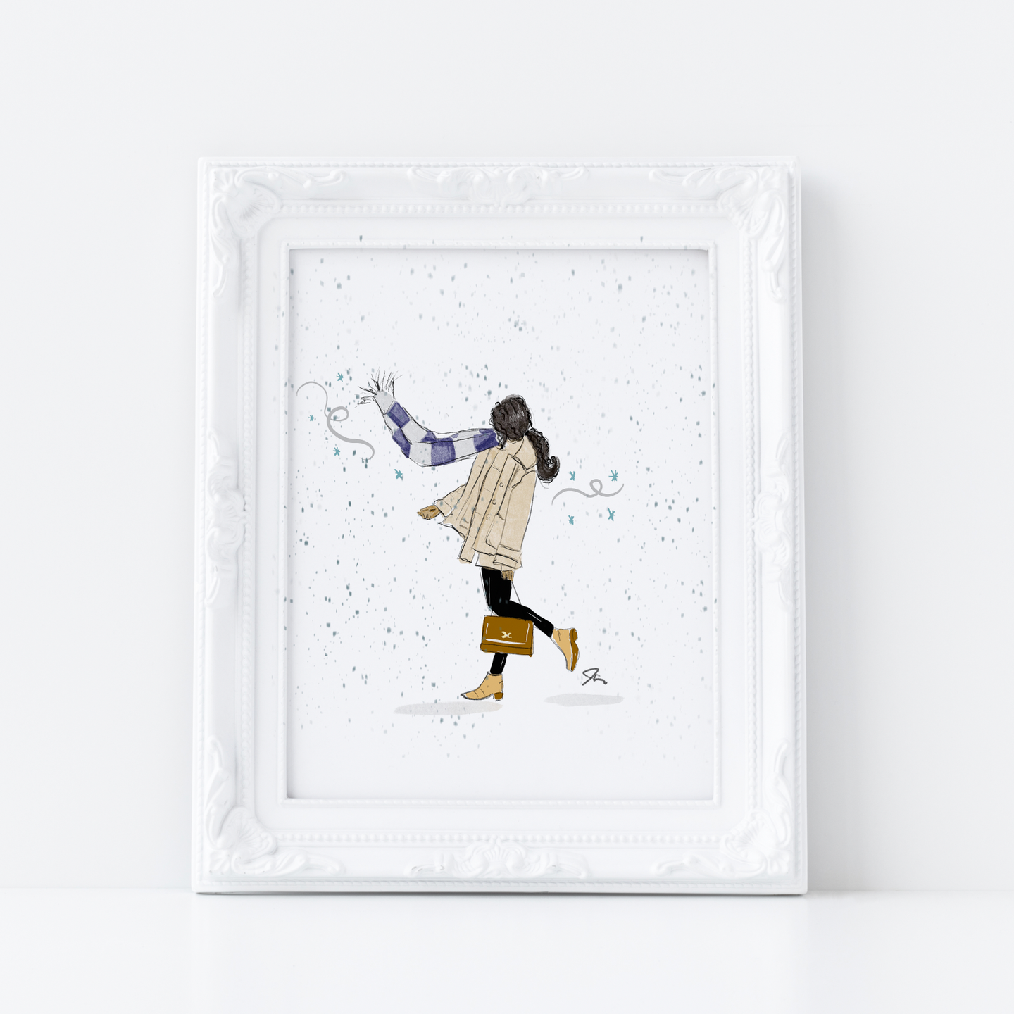 Winter Stroll Art Print