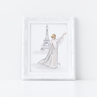 Celine in Paris Art Print