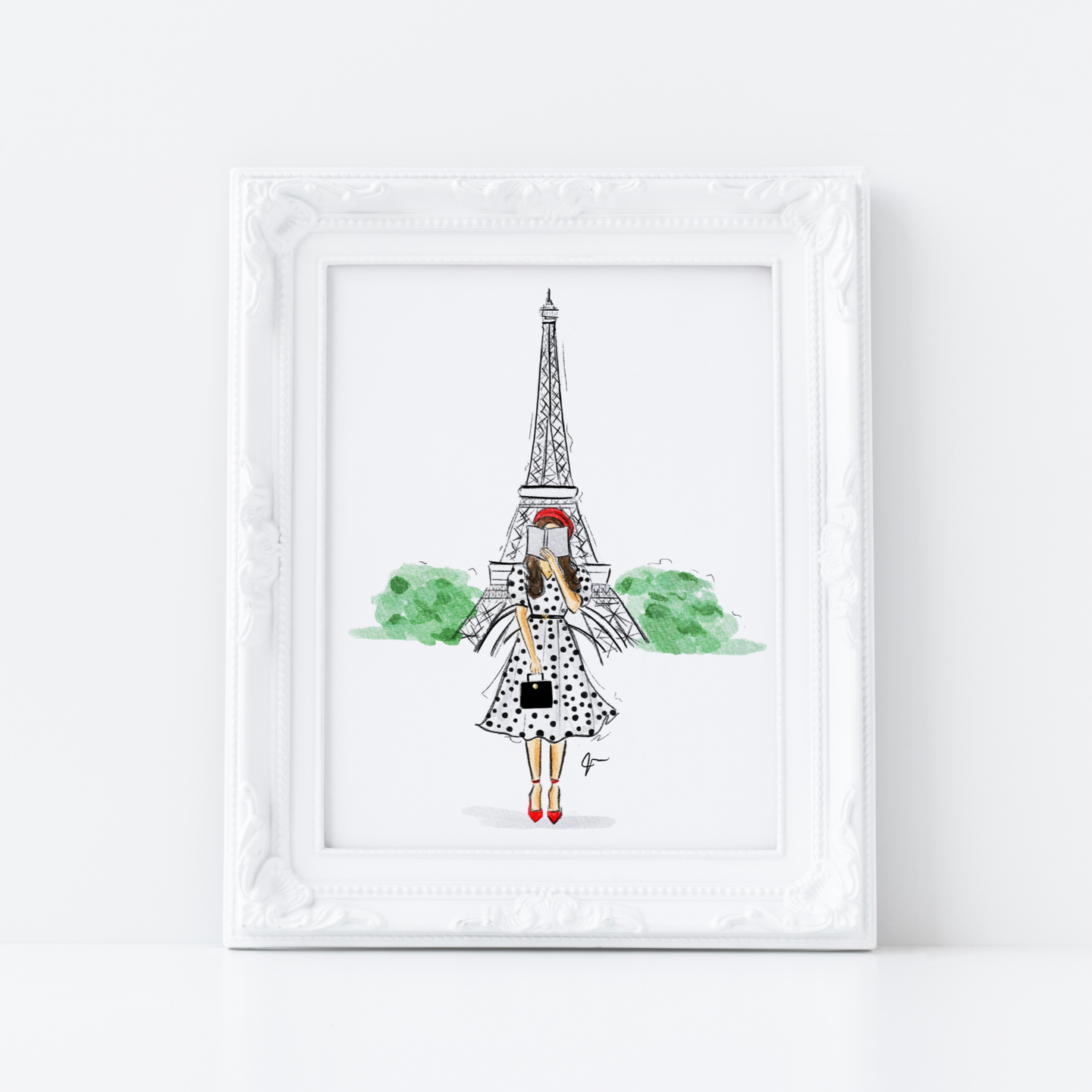 Melsy in Paris Art Print