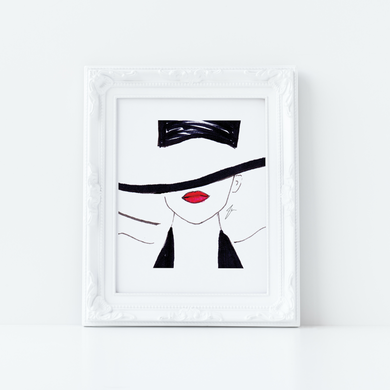 Red Lips Art print