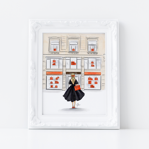 Luxury in Orange Art Print