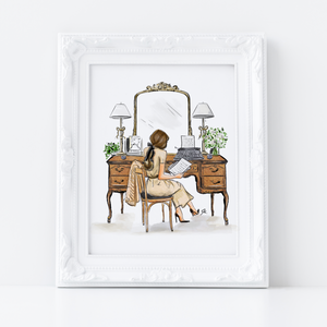 The Antique Vanity Art Print