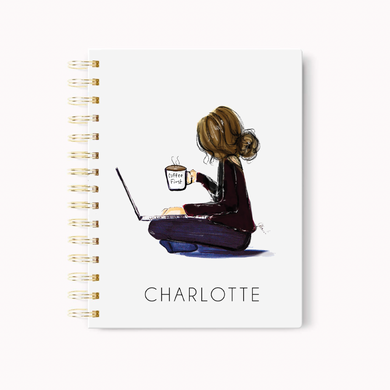 Personalized Hardcover Notebook: Late Night