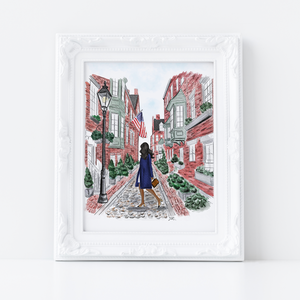 Acorn Street Art Print