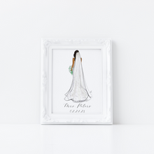 Custom Bride Portrait Illustration