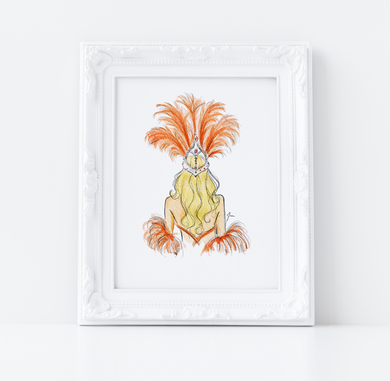 Feathers and Flare Art Print