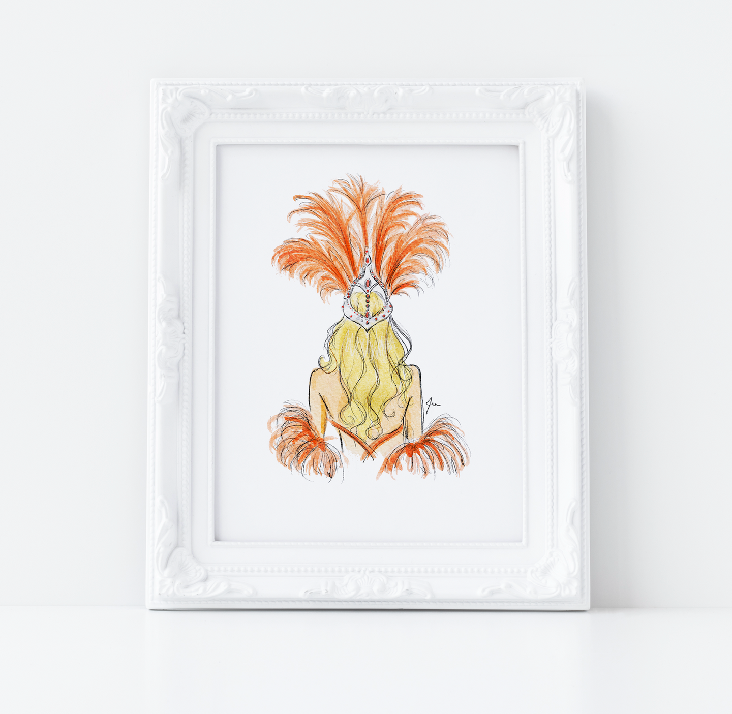 Feathers and Flare Art Print