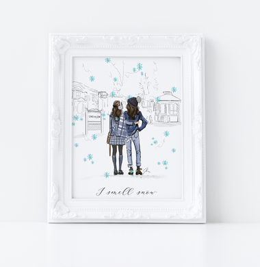 I Smell Snow Art Print