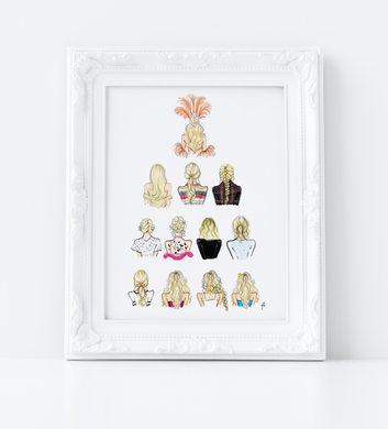 The Evolution of Her Art Print