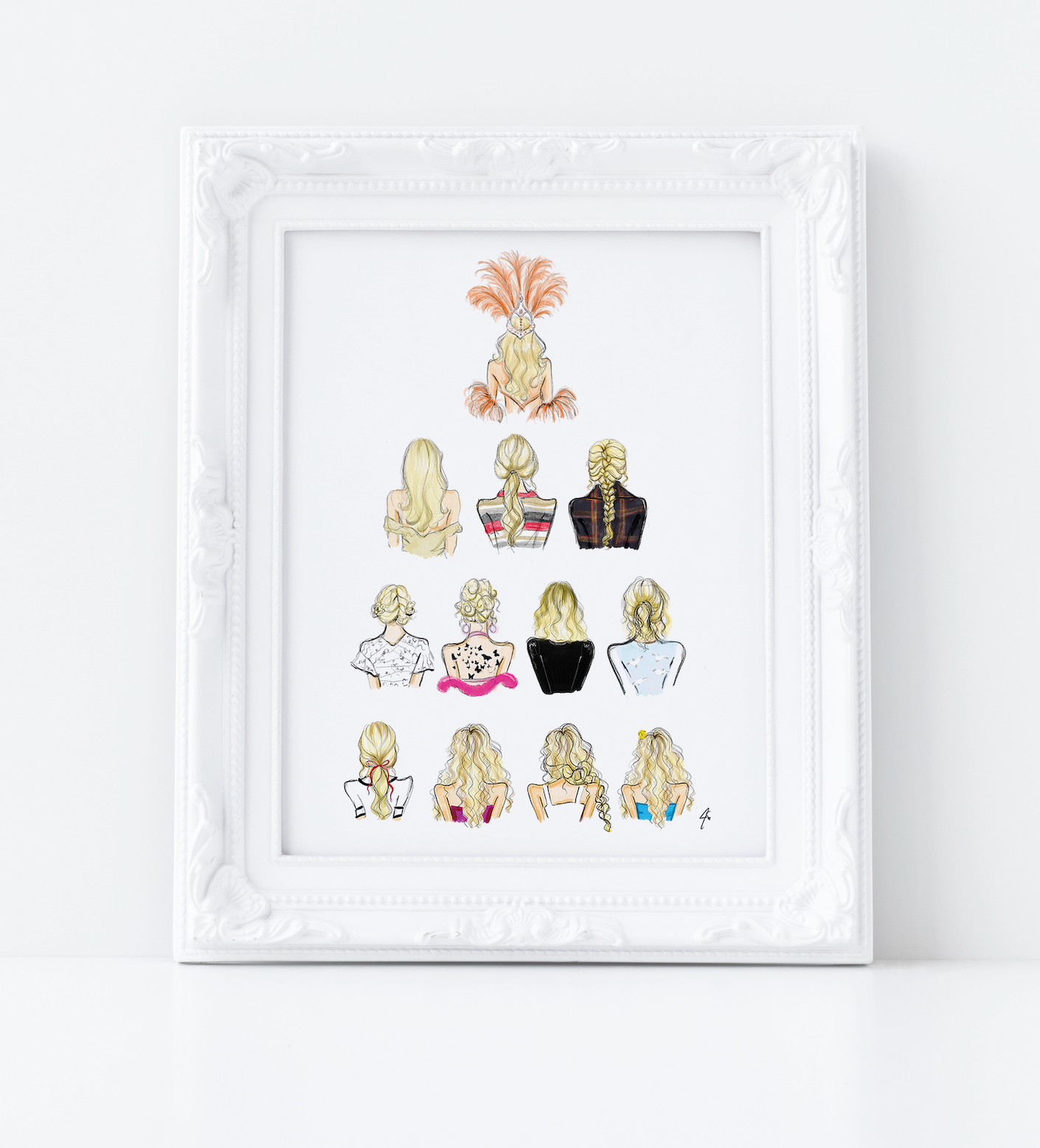 The Evolution of Her Art Print