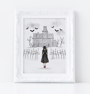 Bats and Black Art Print
