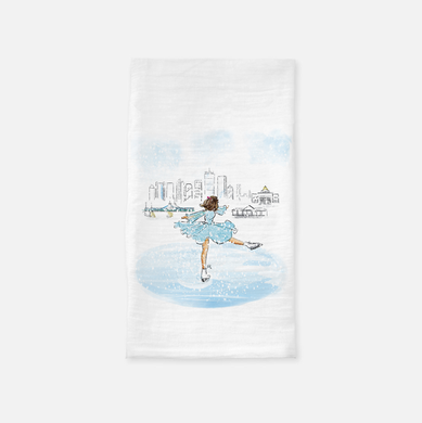 The Skater Tea Towel (Brunette)