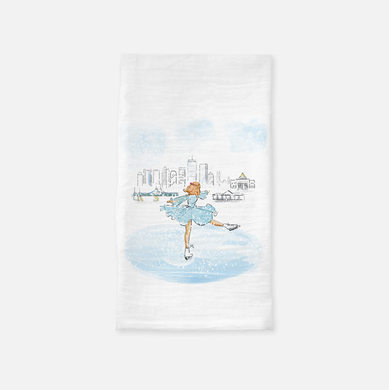 The Skater Tea Towel (Red)