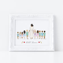 The Teacher Personalized Art Print