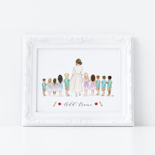 The Teacher Personalized Art Print