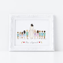 The Teacher Personalized Art Print
