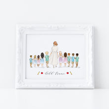 The Teacher Personalized Art Print