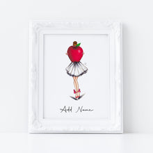 The Teacher's Apple Personalized Art Print
