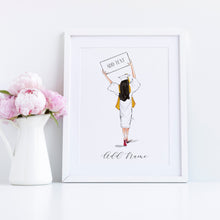 The Grad - Personalized Graduation Art Print