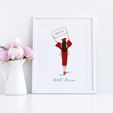 The Grad - Personalized Graduation Art Print