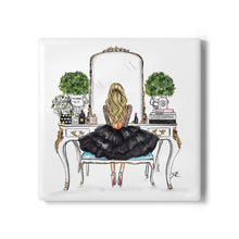 White Vanity Coaster
