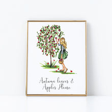 Autumn Leaves and Apples Please Print