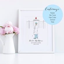 The Doctor Personalized Art Print - Tailored Silhouette