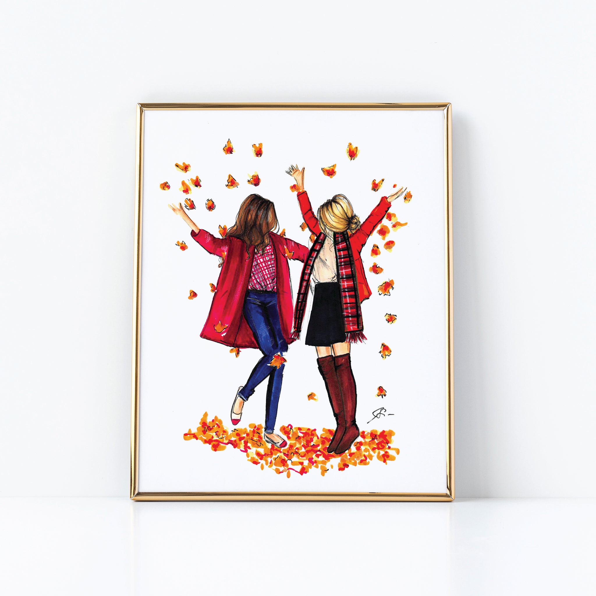 Fall Friends Art Print – Melsy's Illustrations