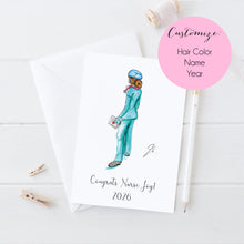 The Nurse Personalized Card - Classic Silhouette