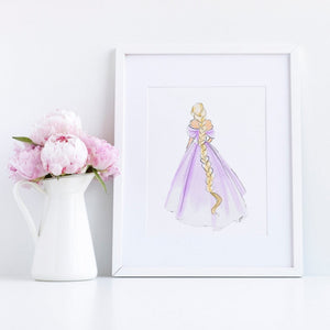Lavender Locks Art Print