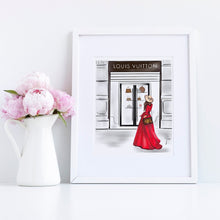 Loving Louis (Red Dress) Print